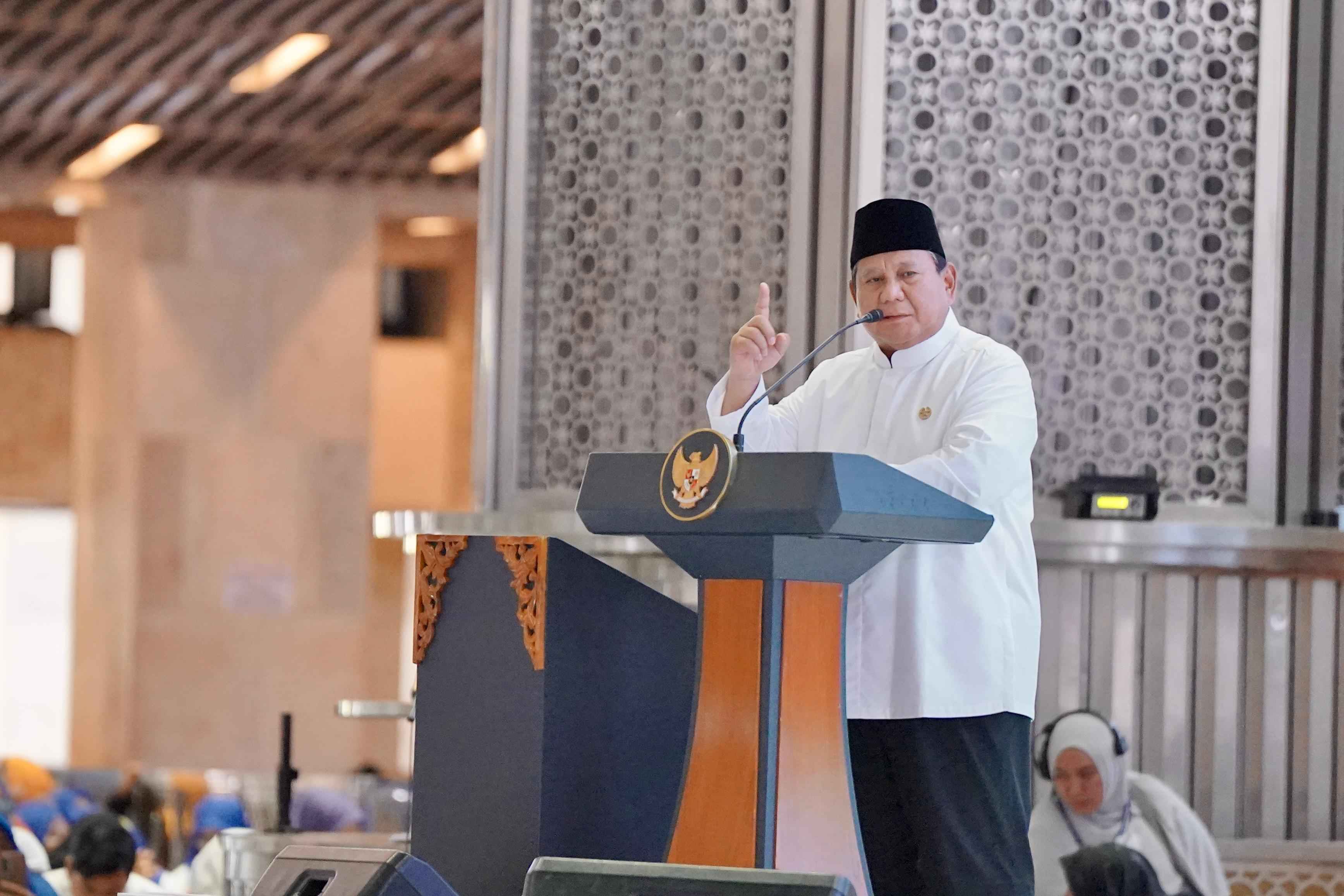 Ajak Ribuan Jamaah Munajat MUI Bersatu Lawan Korupsi, Prabowo: Saya tak akan Mundur