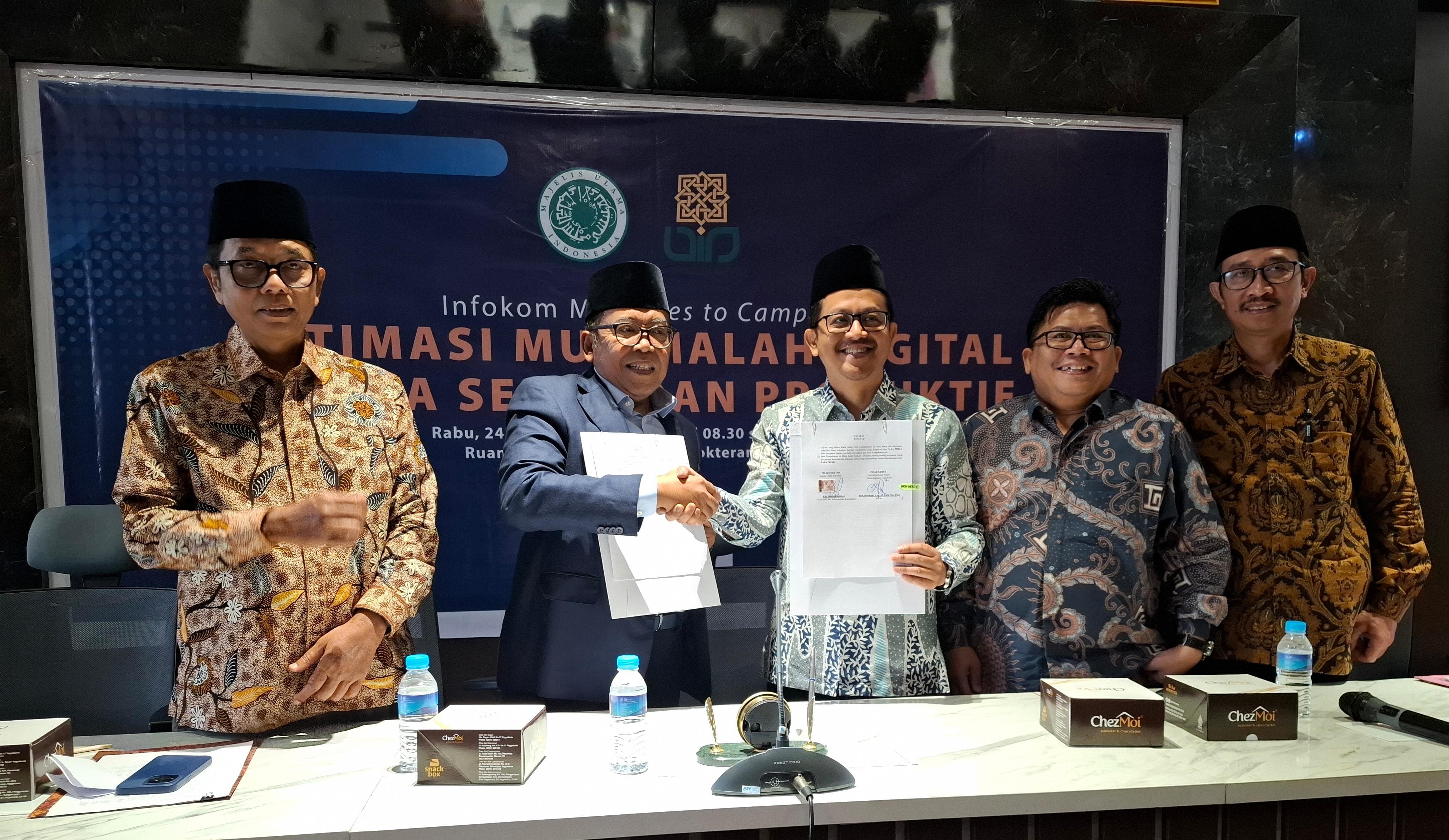 MUI dan UIN Sunan Kalijaga Sepakat Perkuat Literasi Digital Sehat dan Produktif