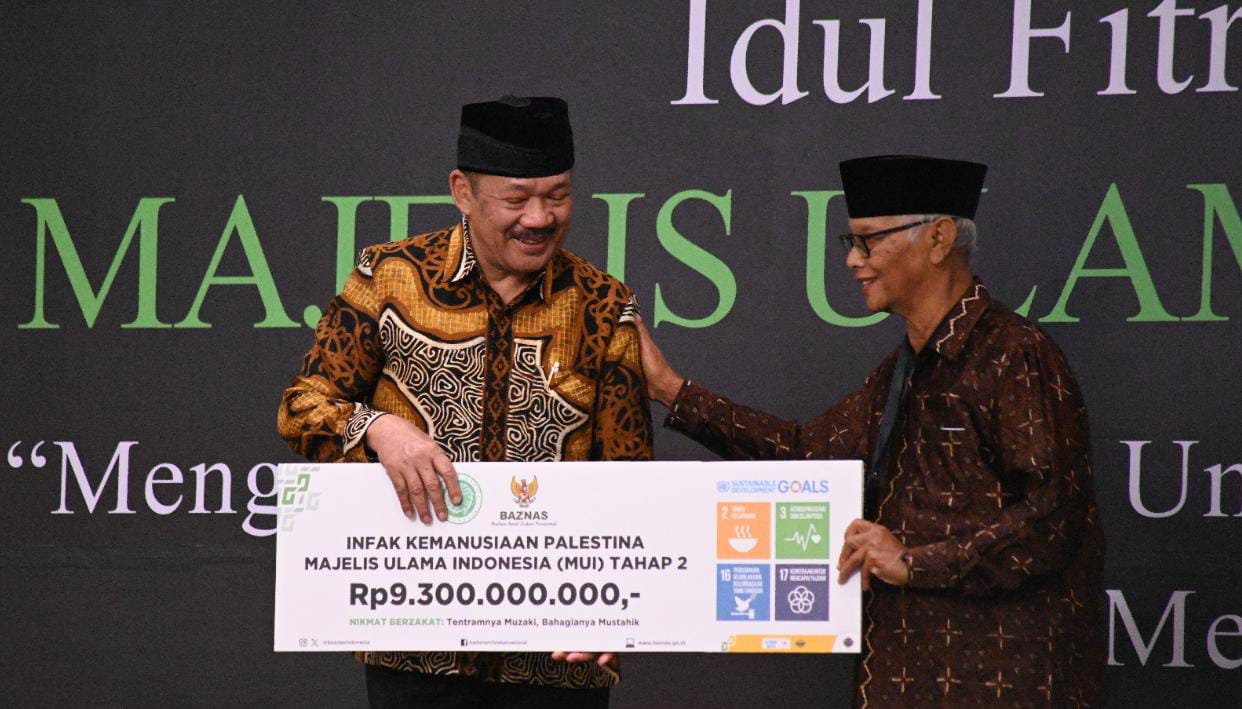 MUI Salurkan 9,3 Miliar untuk Palestina di Halal Bihalal 2024