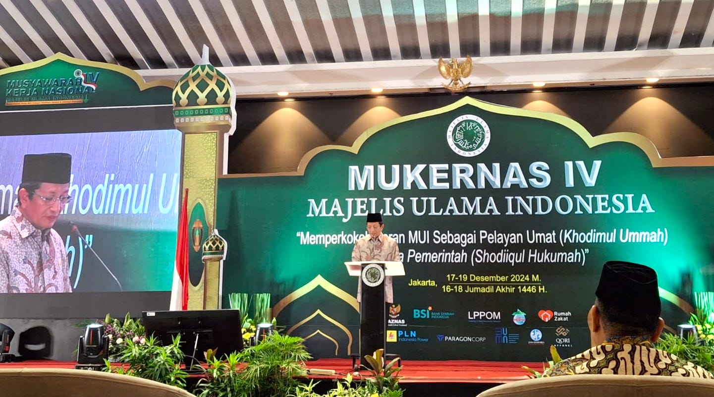 Hadir di Mukernas MUI ke- IV, Prof Nasaruddin Umar Tegaskan Posisi Kemenag Sebagai Pelayan Ulama dan Sahabat Umat