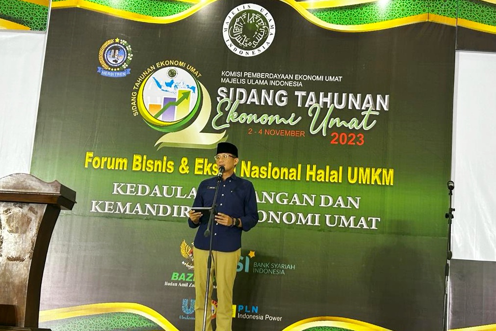 Buka Bazar dan Expo MUI 2023, Sandiaga Uno: Kegiatan Ciptakan Kemandirian Ekonomi Umat