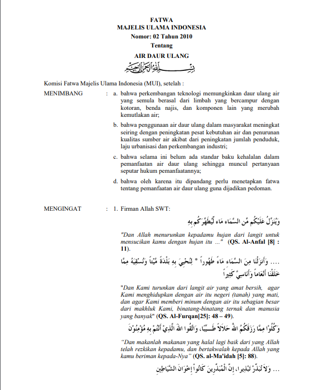 AIR DAUR ULANG