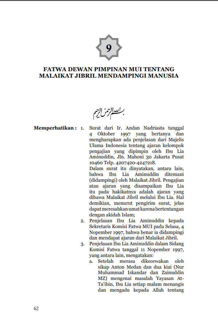 MALAIKAT JIBRIL MENDAMPINGI MANUSIA