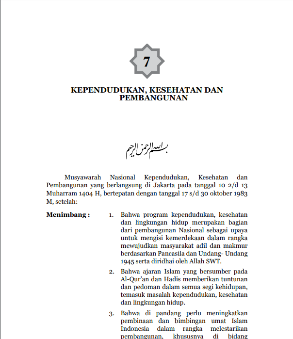 KEPENDUDUKAN, KESEHATAN DAN  PEMBANGUNAN