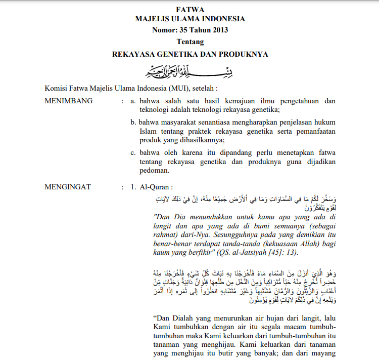 REKAYASA GENETIKA  DAN PRODUKNYA