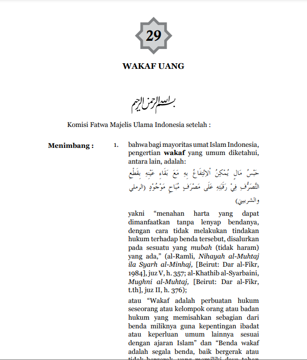 WAKAF  UANG
