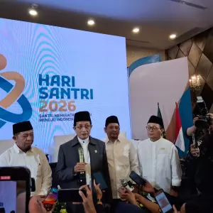Menag Luncurkan Rangkaian Hari Santri 2026 hingga Perkemahan Pramuka Santri Nusantara
