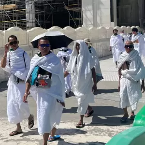 Jamaah haji usai umrah wajib