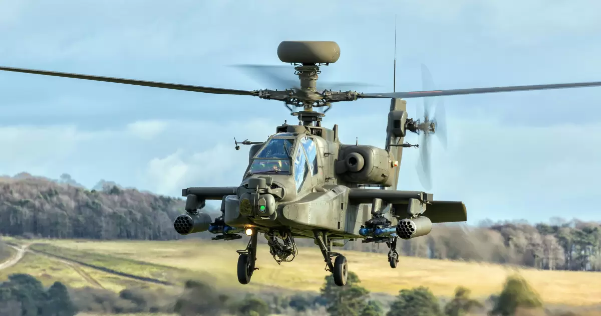 Apache Longbow helicopter on a training sortie - Photo by DON JACKSON-WYATT on Unsplash