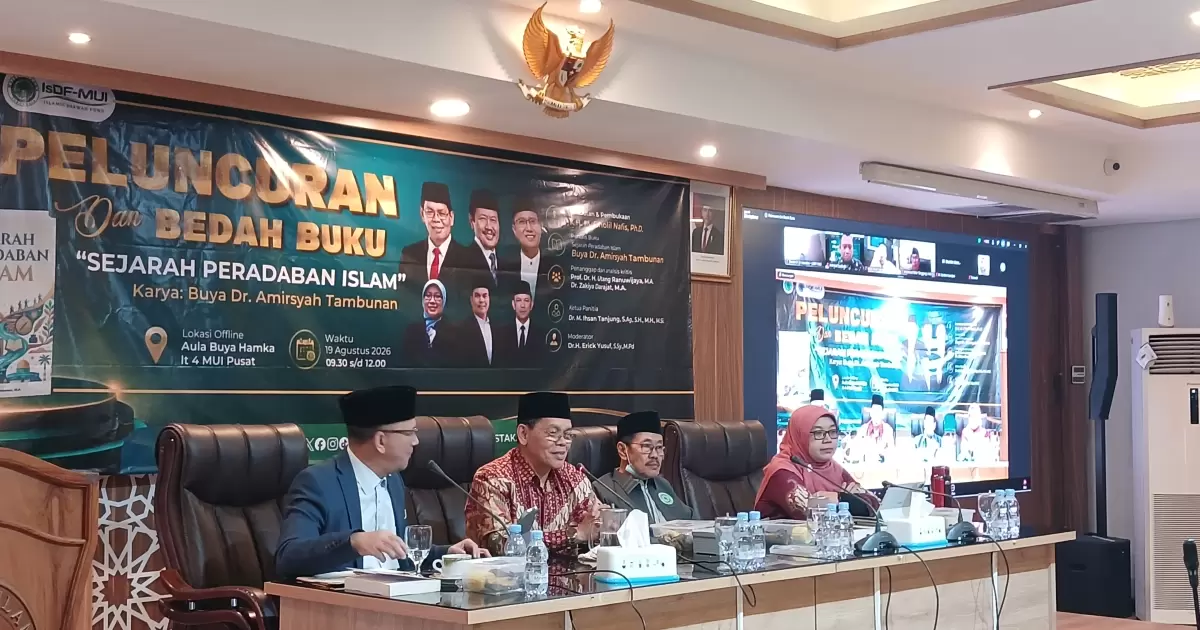 Luncurkan Buku Sejarah Peradaban Islam, Sekjen MUI Ingin Sejarah Islam Tak Cuma Jadi Pajangan