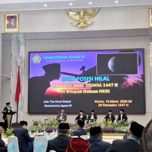 Tim Hisab Rukyat: Hilal 1 Syawal 1447 H Belum Memenuhi Kriteria Visibilitas