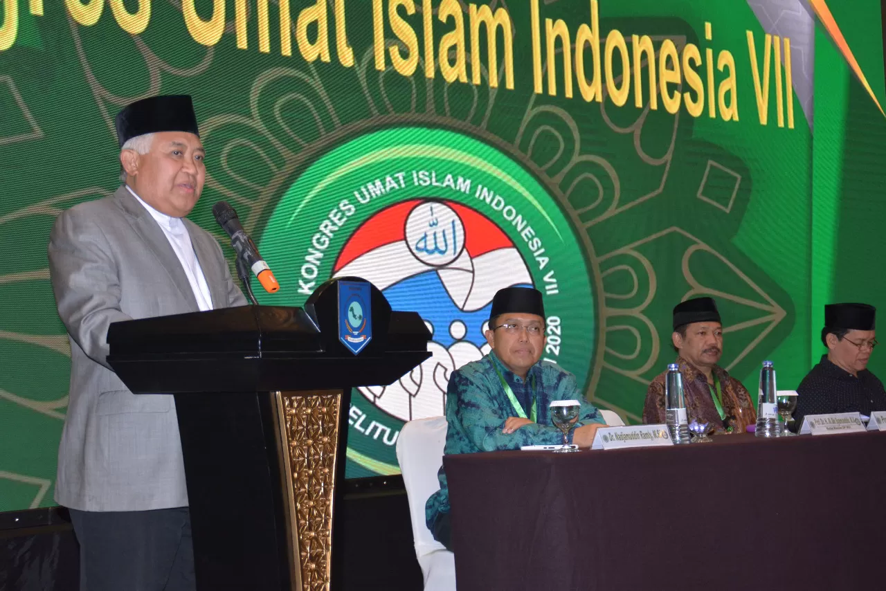 Prof Din Syamsuddin Usulkan Partai Politik Islam Tunggal dalam Forum KUII VII