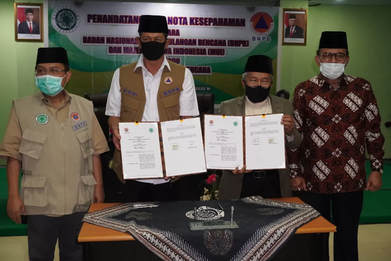 Teken MoU, MUI-BNPB akan Libatkan Ulama Edukasi New Normal