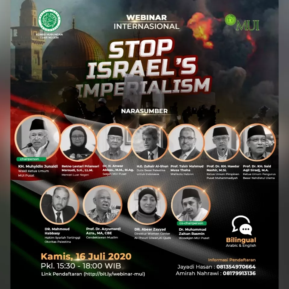 Sertifikat Webinar Internasional : Stop Israel`s Imperialism