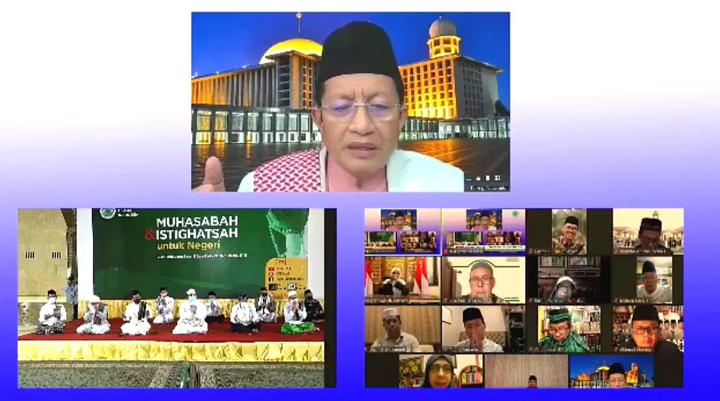 Doa Prof Nasar dan Kiai Cholil Tutup Istighosah dan Muhasabah di Istiqlal