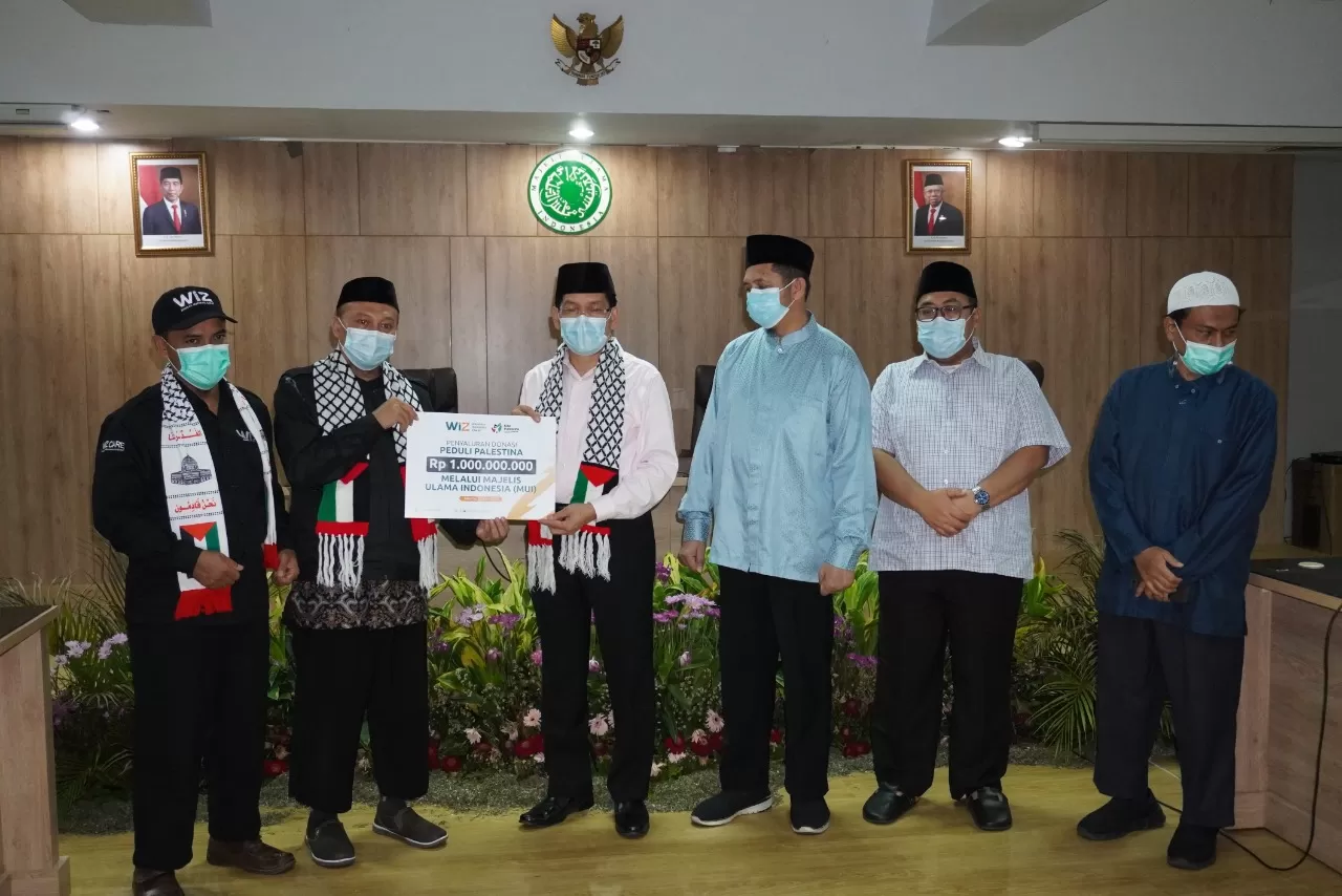 Wahdah Islamiyah Salurkan Rp 1 Miliar ke MUI untuk RS Hebron