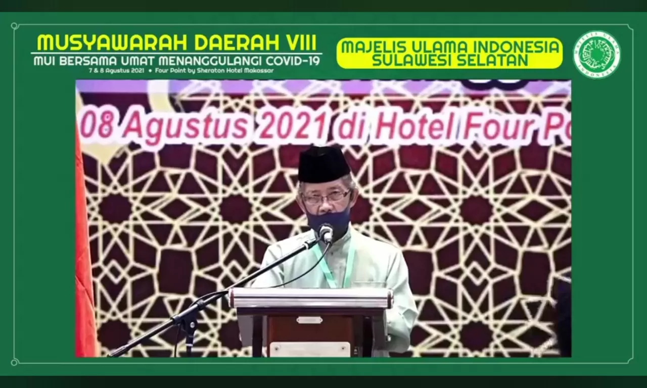 Dipilih Aklamasi, AGH Nadjamudin Ketua Umum MUI Sulsel Periode 2021-2026