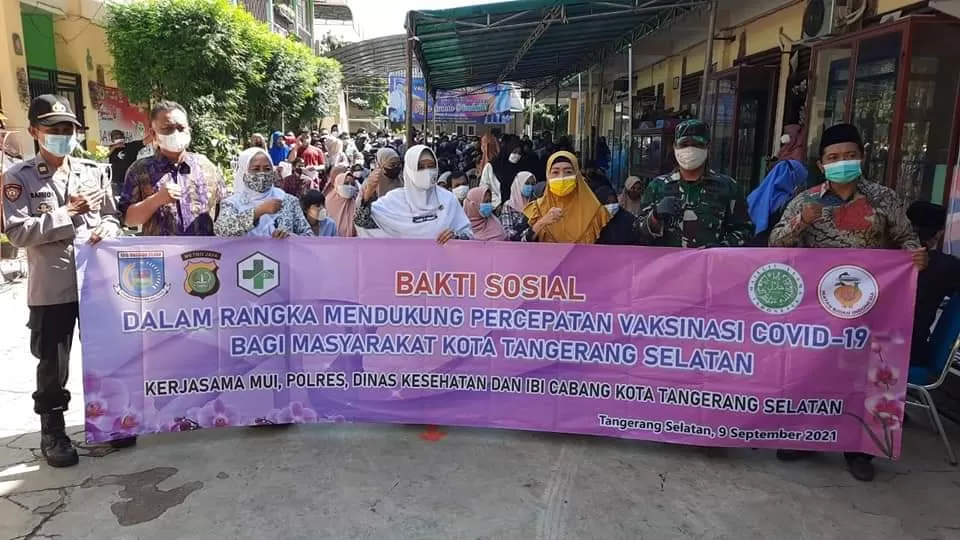 Alhamdulillah, Masyarakat Antusias Ikuti Vaksinasi Dosis 2 di MUI Tangsel