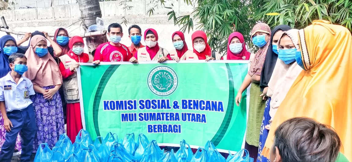 Komsosben MUI SU Gelar Aksi Tanggap Bencana dengan Bhakti Sosial