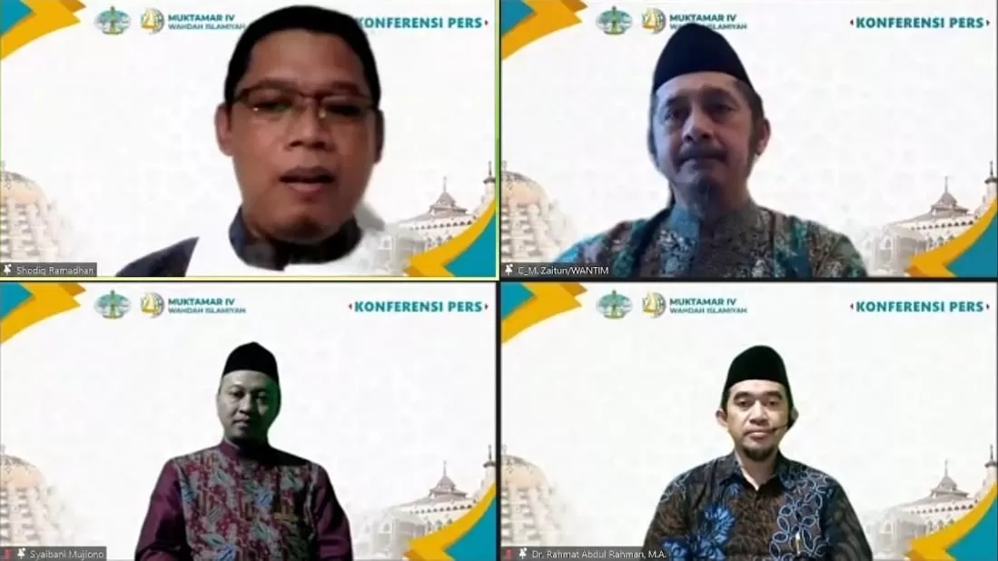 Peduli Korban Bencana, Muktamar IV Wahdah Islamiyah Secara Online Dibuka Wapres