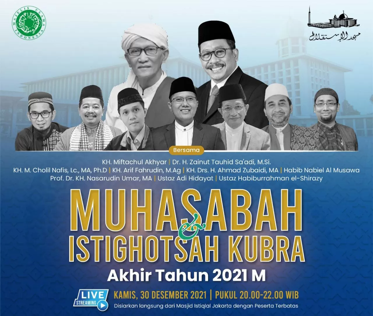 Jelang Pergantian Tahun, MUI Gelar Muhasabah dan Istighotsah Kubra