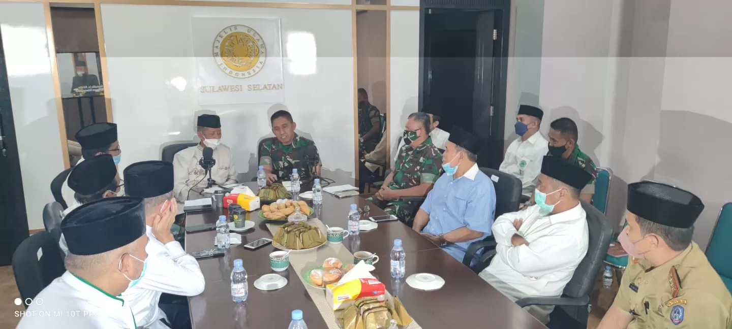 Pangdam XIV Hasanuddin Temui Pengurus MUI Sulsel Ajak Bersama Jaga Keutuhan Bangsa