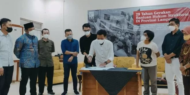 Pelantikan dan Serah Terima Jabatan Direktur LBH Bandar Lampung