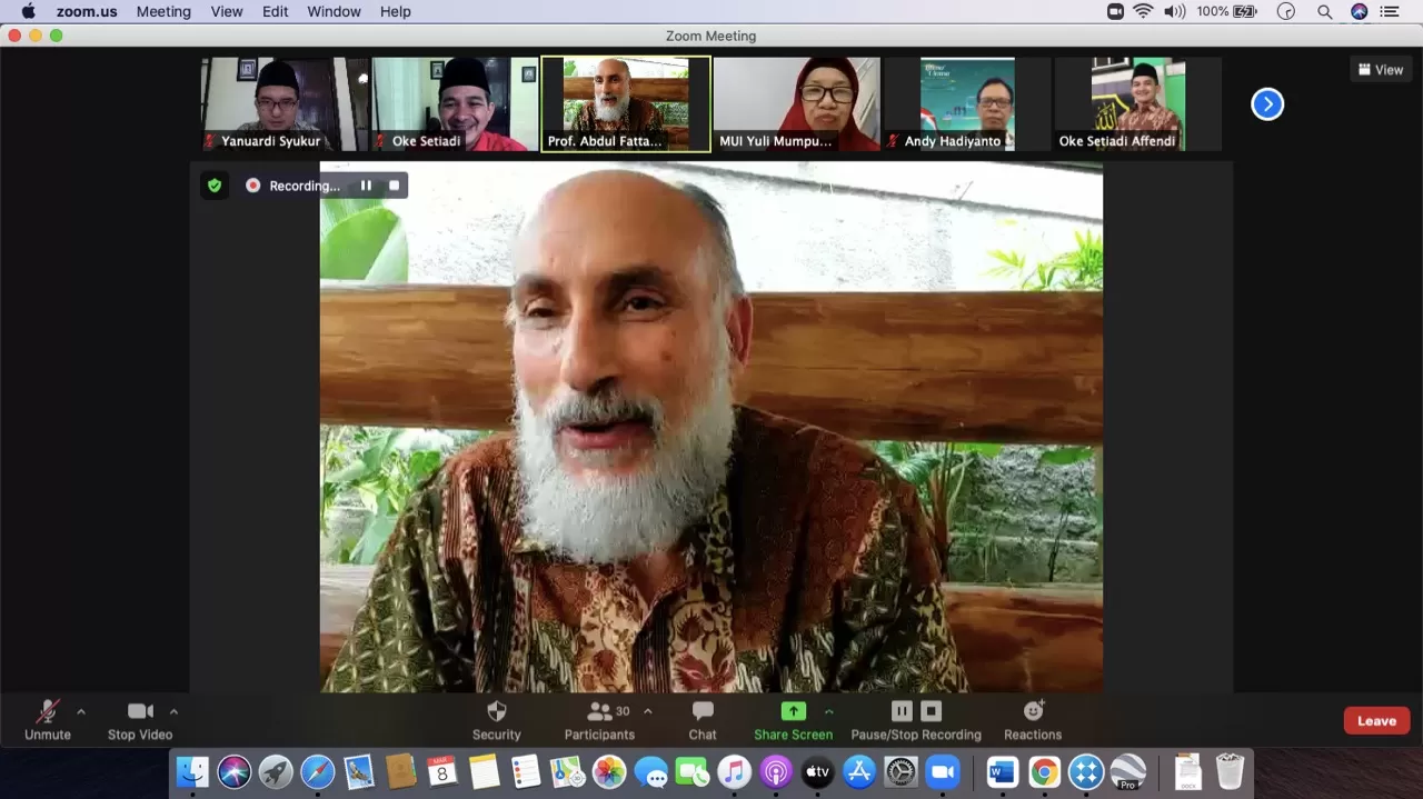 Dialog Ulama Internasional MUI, Prof Abdul Fattah El Awaisi: Pakar Yerusalem dari Kalangan Muslim Minim