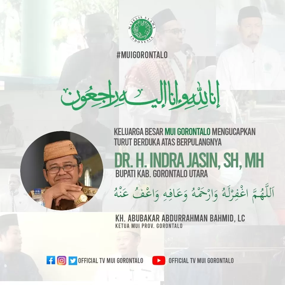 Gorontalo Utara Berkabung, MUI haturkan Doa