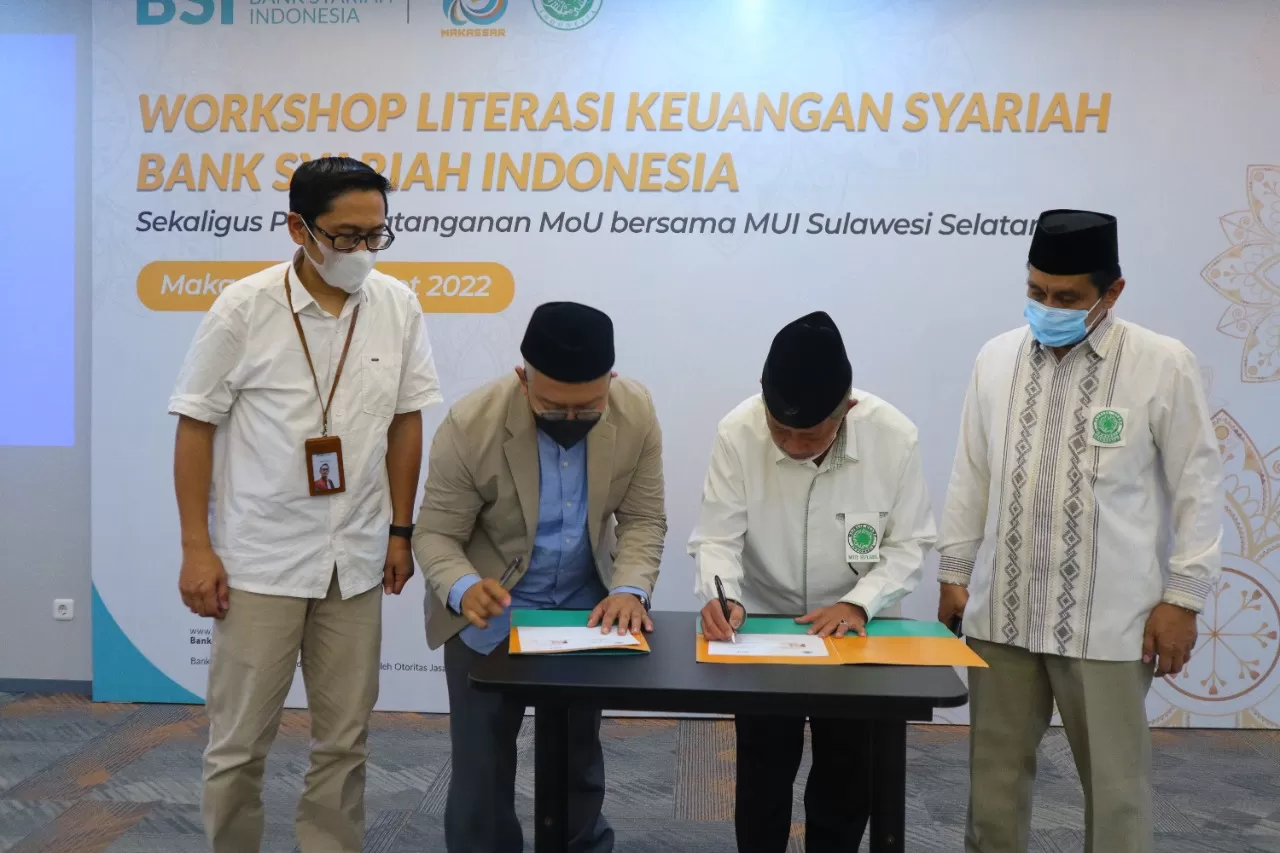 Tandatangani MoU dengan MUI Sulsel, BSI Ingin Perkuat Literasi Ekonomi Syariah
