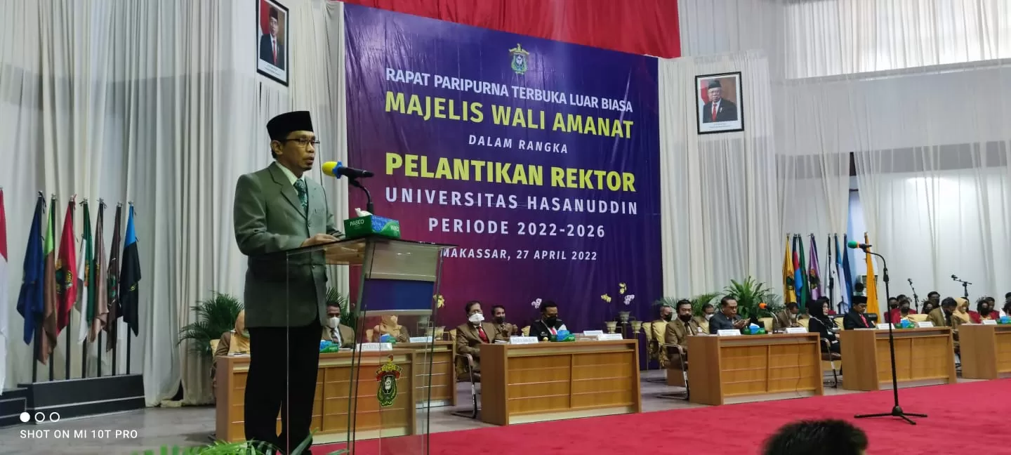 Sekum MUI Sulsel Pimpin Doa Pelantikan Rektor Unhas