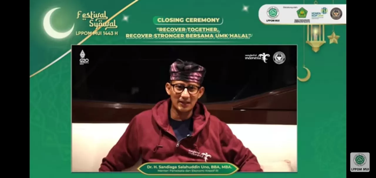 Sandiaga Uno: Sertifikasi Halal Gratis LPPOM MUI Bantu Pulihkan UMKM Pasca-Covid-19