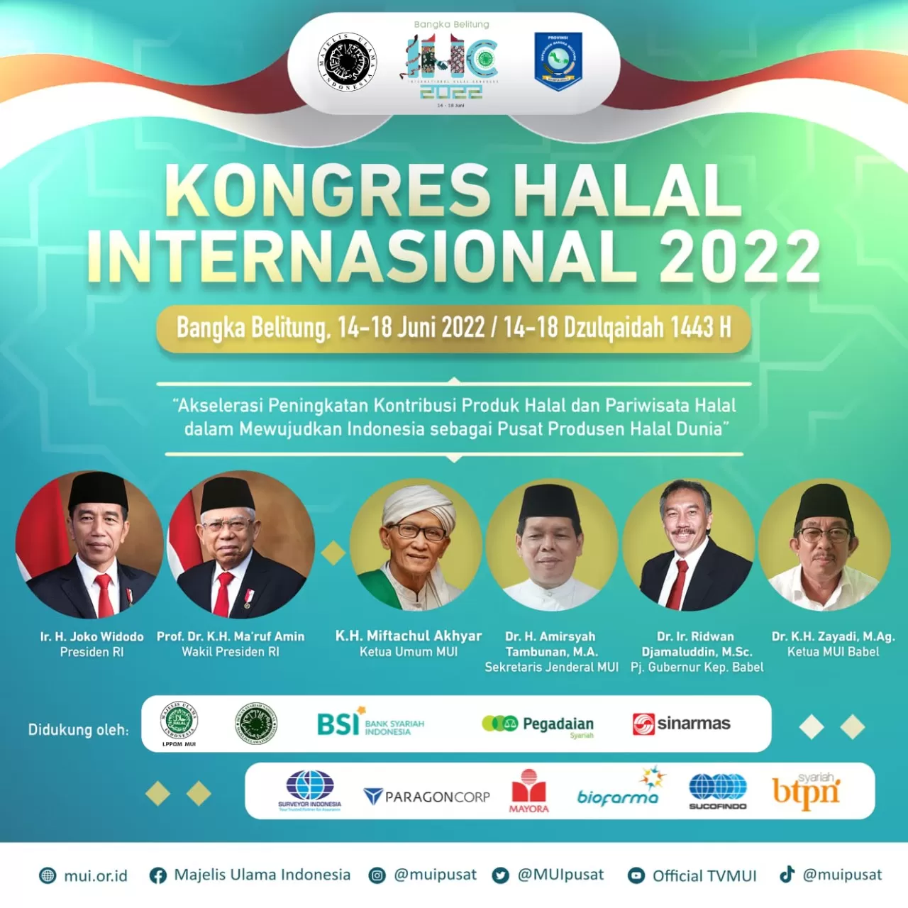 Kongres Halal Internasional MUI di Bangka Belitung akan Rumuskan Resolusi Halal Dunia