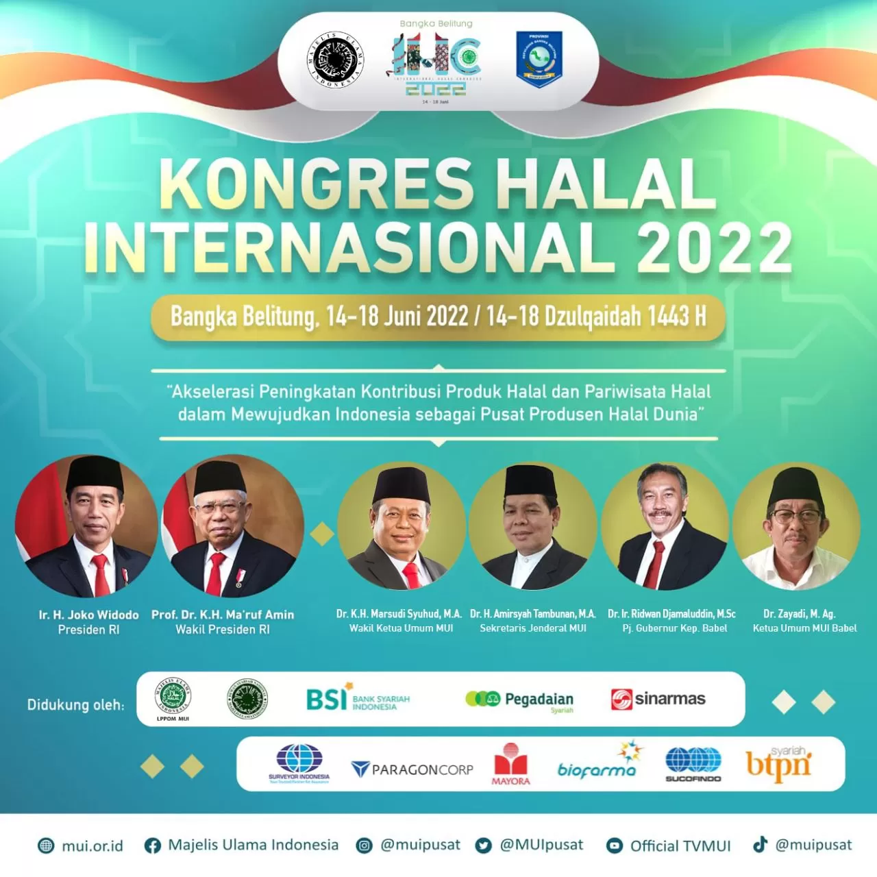 Komisi Fatwa MUI Gelar Rakornas dalam Rangkaian Kongres Halal Internasional 2022 di Bangka Belitung