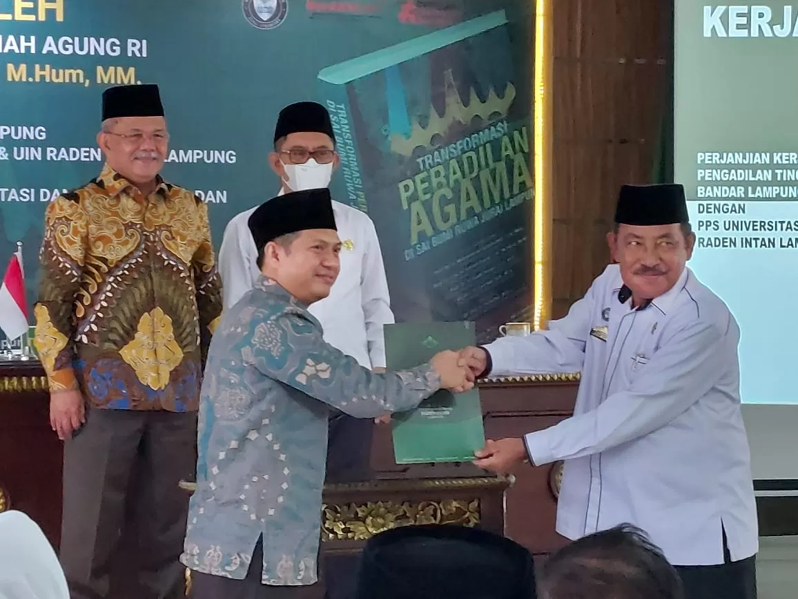 Tingkatkan Kualitas SDM, Pascasarjana UIN Raden Intan Lampung dan Pengadilan Tinggi Agama Bandar Lampung Jalin Kerjasama