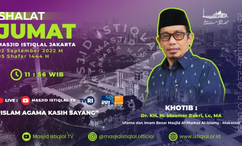 Jumat Esok, Sekum MUI Sulsel Khotbah di Masjid Istiqlal Jakarta