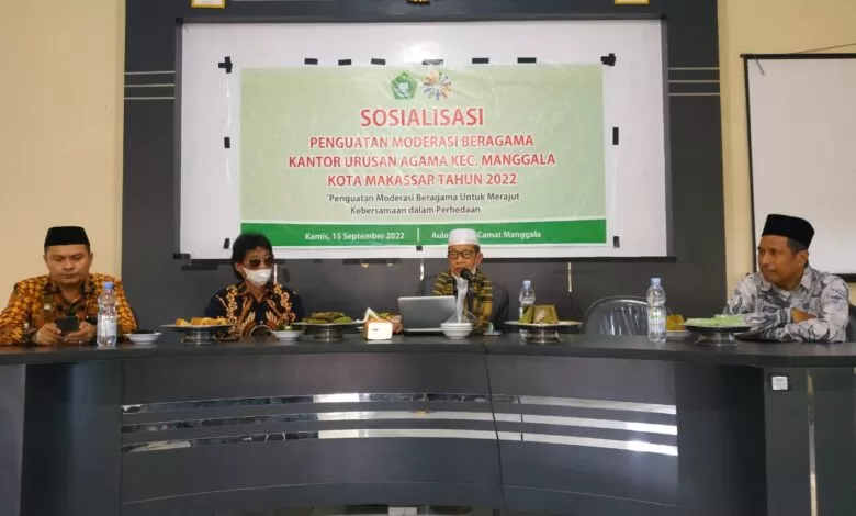 Sosialisasi Moderasi Beragama di Manggala, Ketua MUI Makassar Ungkap Pentingnya Islam Wasathiyah 
