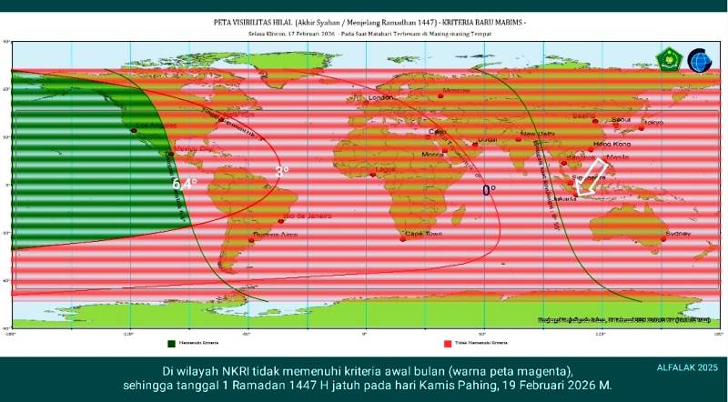 Tiga Kondisi Penentuan Awal Bulan Hijriyah: Mustahil, Pasti Terlihat, dan Imkanur Rukyat