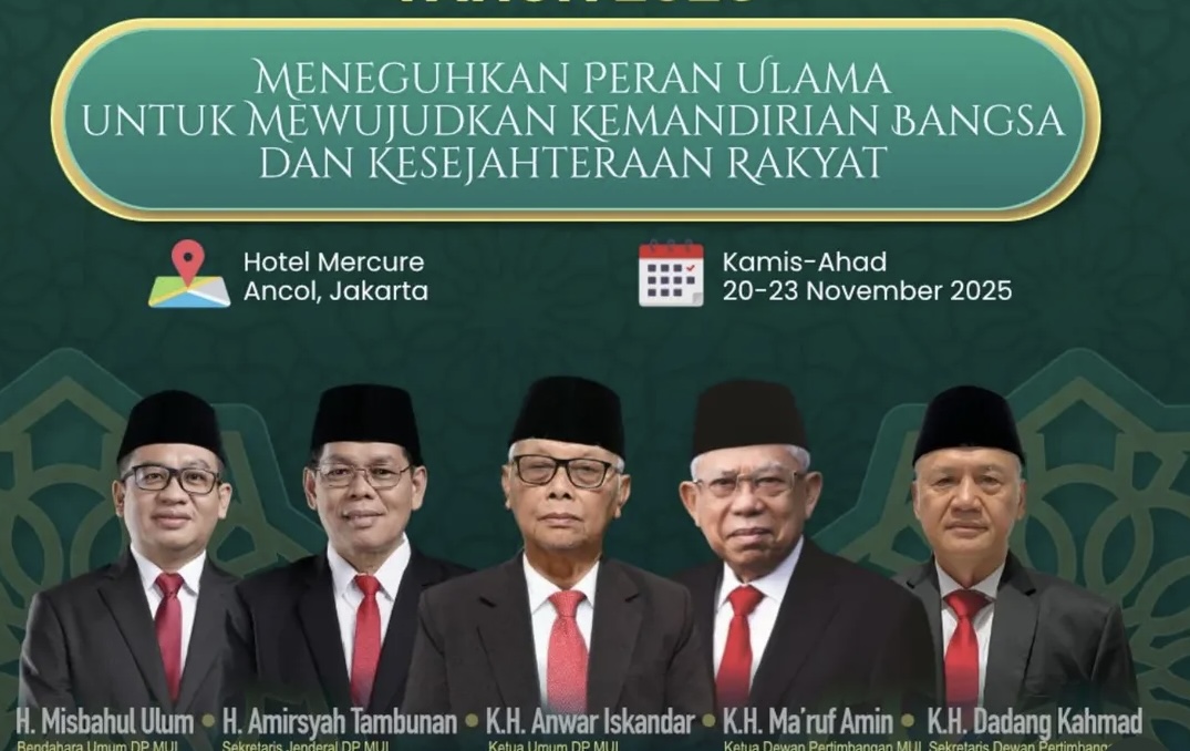 Ini Rangkaian Agenda Lengkap Munas MUI XI di Ancol 20-23 November 2025
