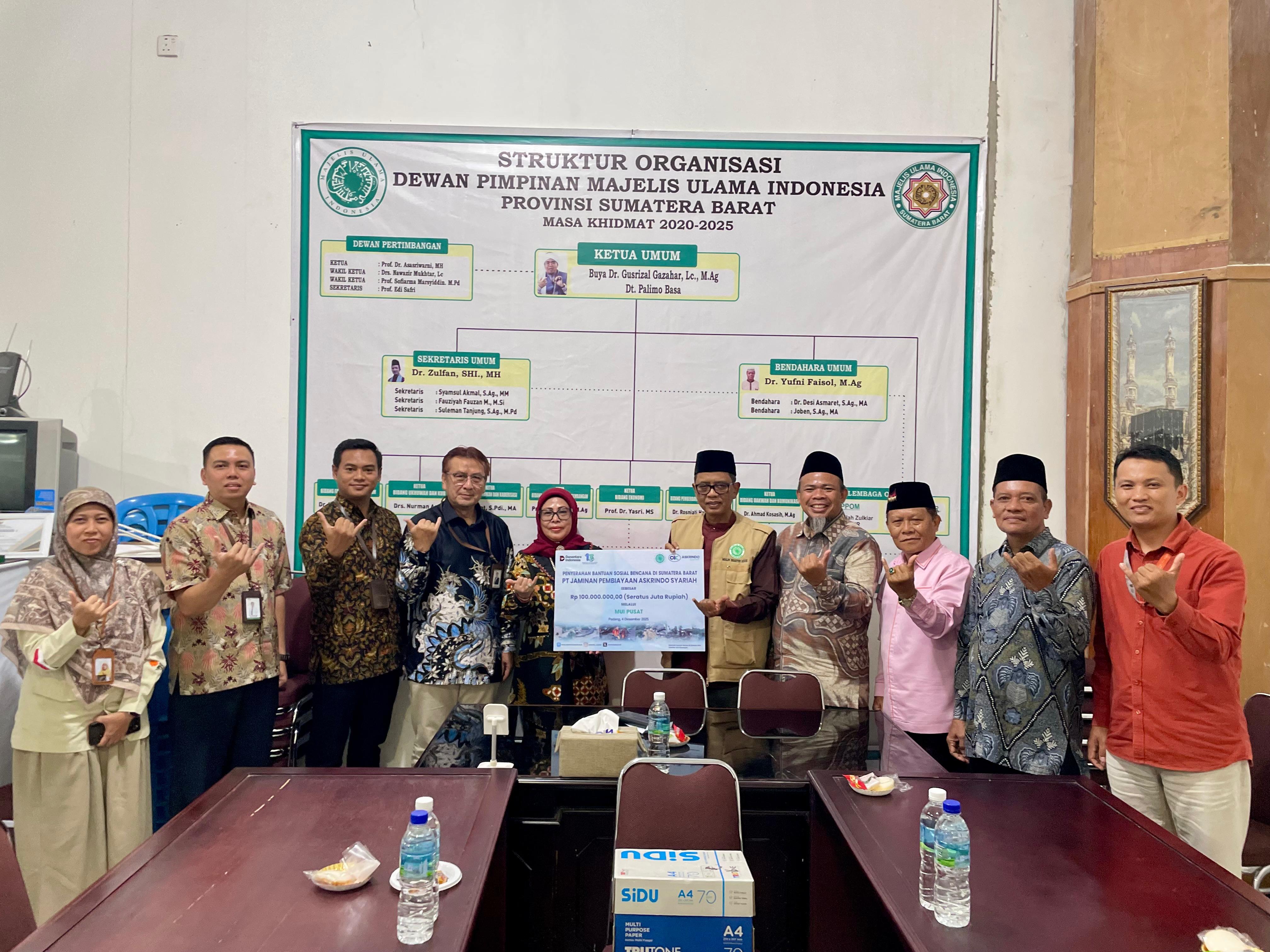 Terima Donasi Rp 100 Juta dari Askrindo Syariah, MUI Pastikan Akan Menyalurkan Secara Transparan dan Bertanggung Jawab