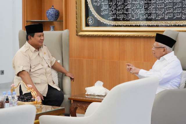 Presiden Prabowo Bersilaturahim ke Kediaman Ketua Wantim MUI, Dapat Masukan dan Dukungan