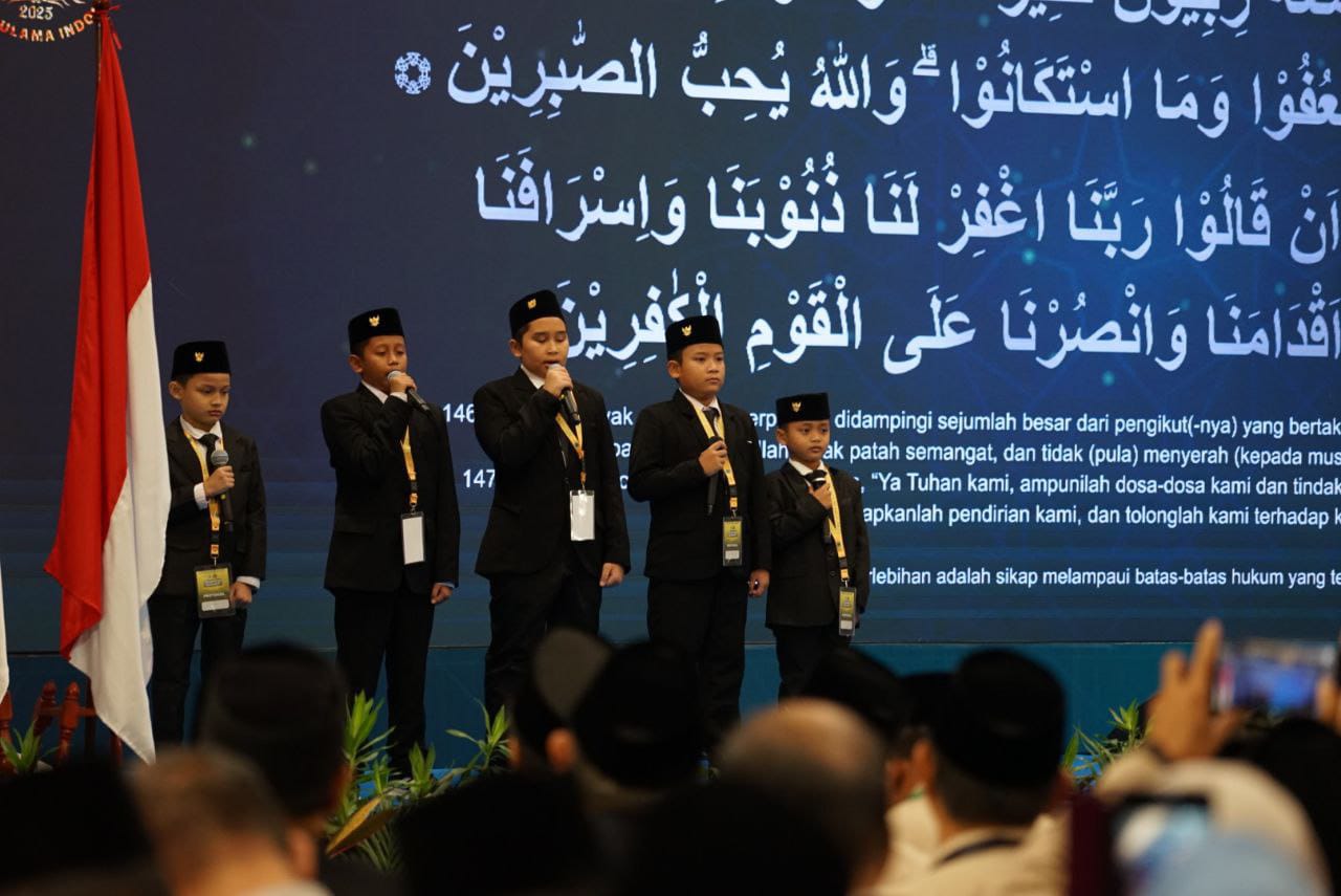 5 Santri Rumah Quran Jakarta Tampil Sebagai Qari dalam Pembukaan Munas XI MUI