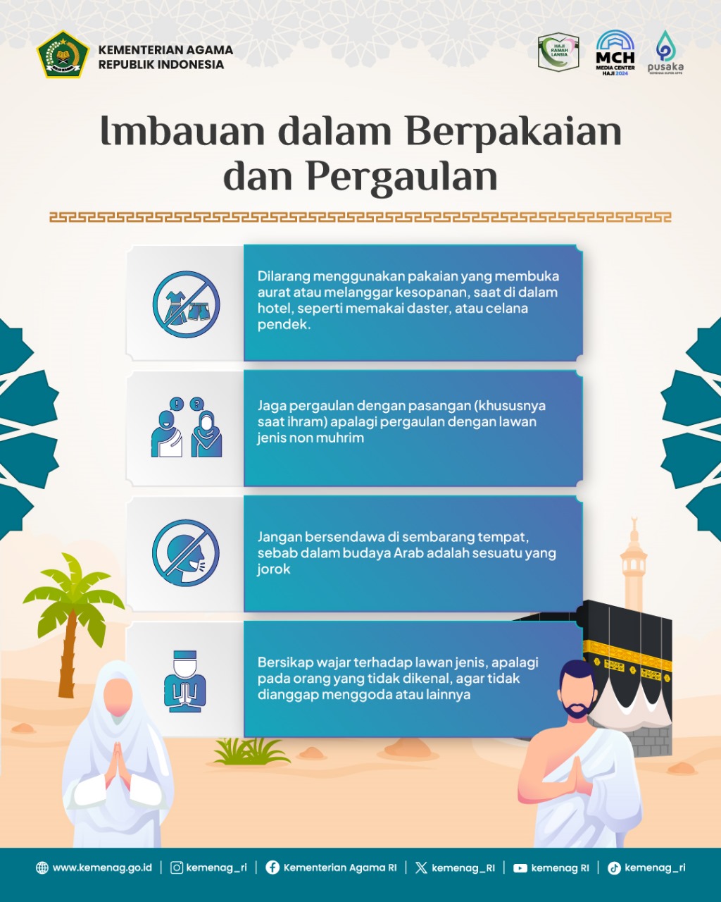 Jamaah Diimbau Hormati Budaya Setempat Selama di Saudi