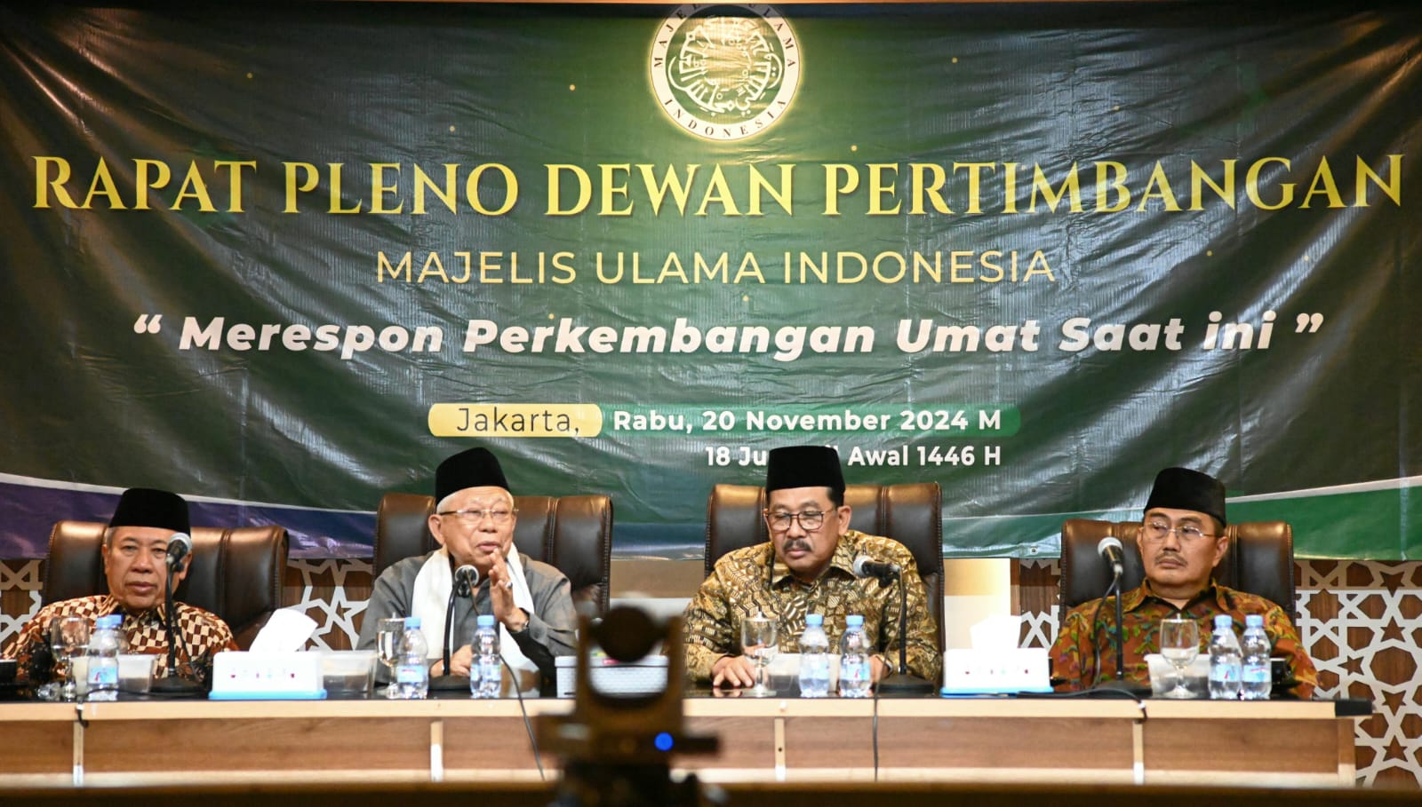 Rapat di MUI, Kiai Ma’ruf Amin Tekankan Kerjasama Wantim dan Dewan Pimpinan MUI