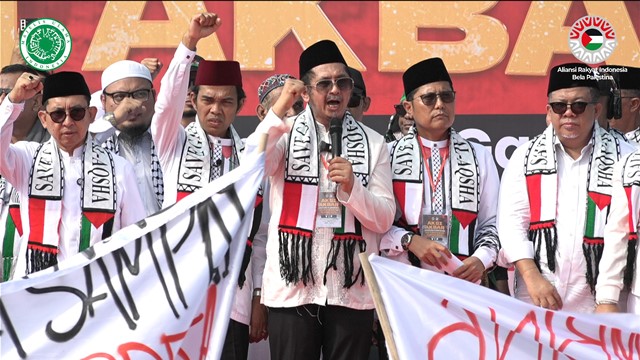 Bersama Ribuan Umat di Aksi Akbar Selamatkan Gaza, MUI dan Tokoh Sampaikan 5 Pernyataan Sikap