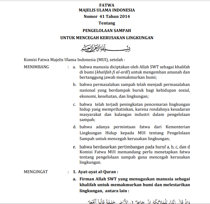 PENGELOLAAN SAMPAH UNTUK MENCEGAH KERUSAKAN LINGKUNGAN