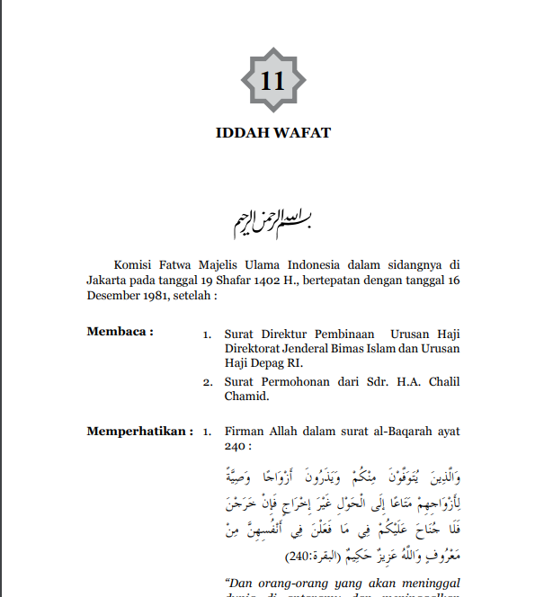 IDDAH  WAFAT