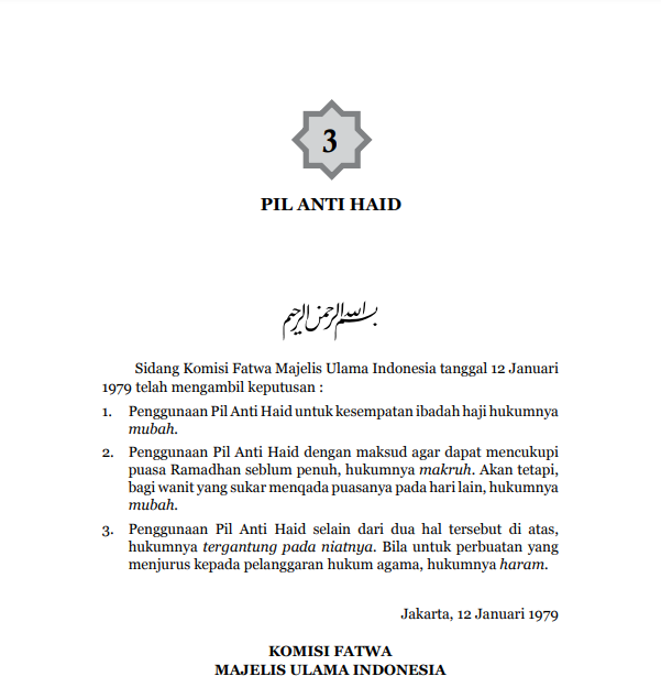 PIL  ANTI HAID