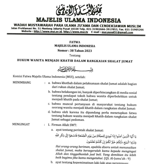 MUI - Majelis Ulama Indonesia - MUI - Majelis Ulama Indonesia