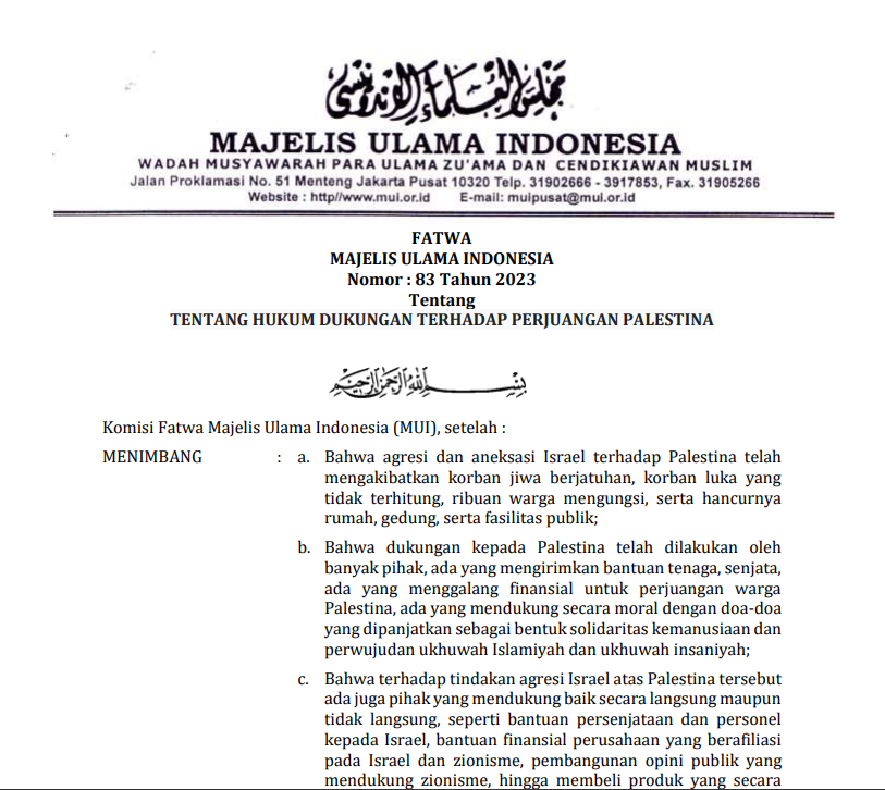 MUI - Majelis Ulama Indonesia - MUI - Majelis Ulama Indonesia